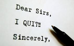 On Quitting.